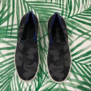 Rothys The Original Slip On Sneakers in Black Camo Size 6